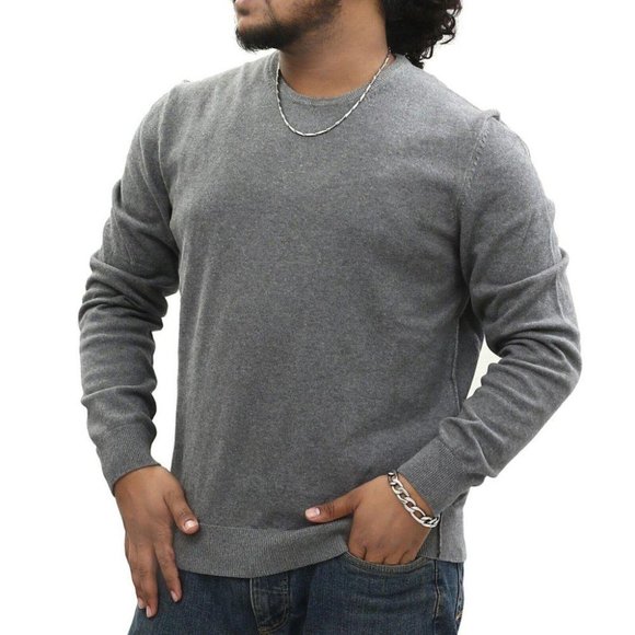 Napapijri Solid Men's Sweatshirt Long Sleeve Sweater Cotton Pullover L
